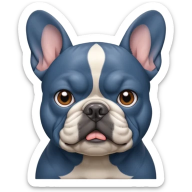Bulldog frances blue  sticker