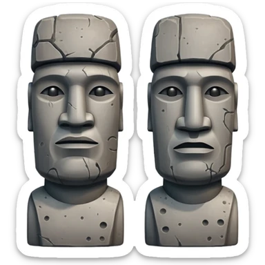 Moai Statues sticker