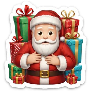 create a realistic christmas chaos sticker