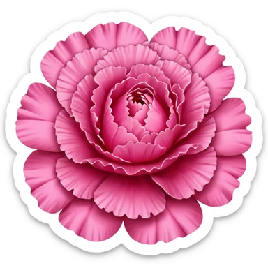 Pink carnation emojis sticker