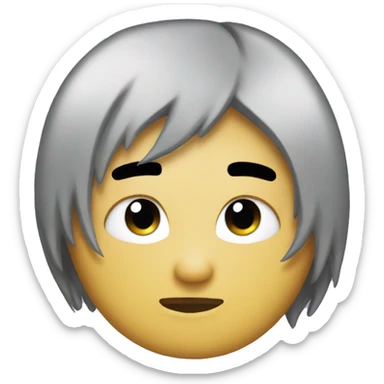 super emo emoji face sticker