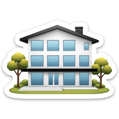 morden house sticker