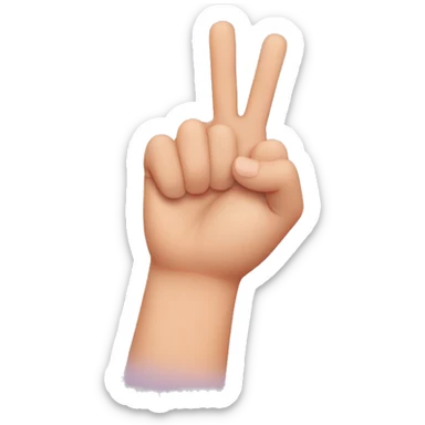 two pinky fingers crossing for a pinky promise sticker