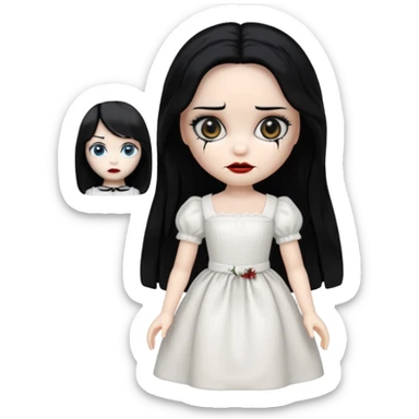 Annabelle doll from The Conjuring movie sticker