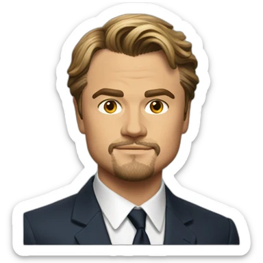 Léonardo DiCaprio 1990 sticker