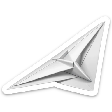 paper airplane sticker