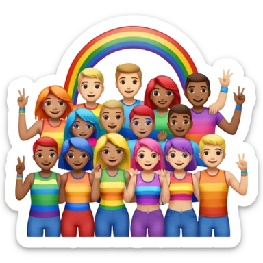 pride charcters sticker