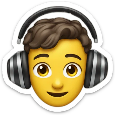 Casque air pods sticker