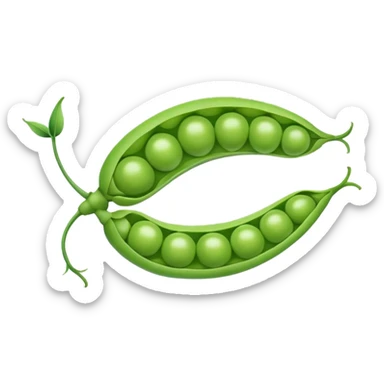 Pea pod sticker