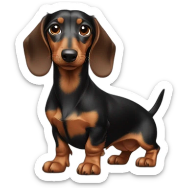 Wire hair, dachshund sticker
