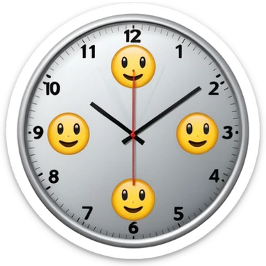 quiero un reloj  de pared 2pm  sticker