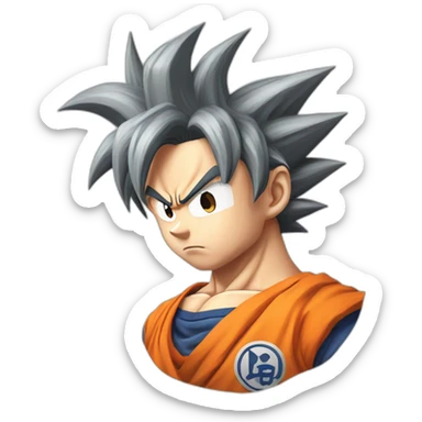 Son goku telling you to sleep sticker