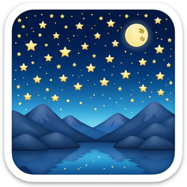 night time emotion simply sticker