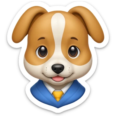 student dog sticker