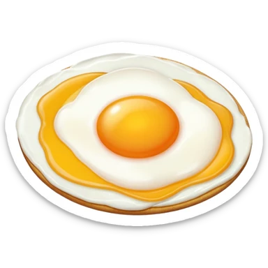 A cute fried egg sticker