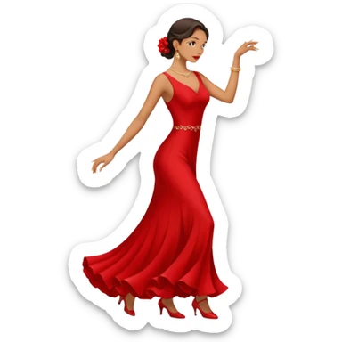 tango dancing woman emoji profile photo sticker