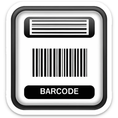 Barcode label sticker