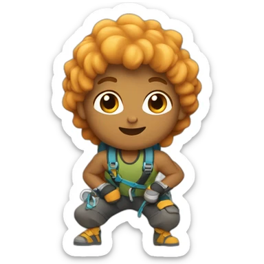 rock climbing Vi fro sticker