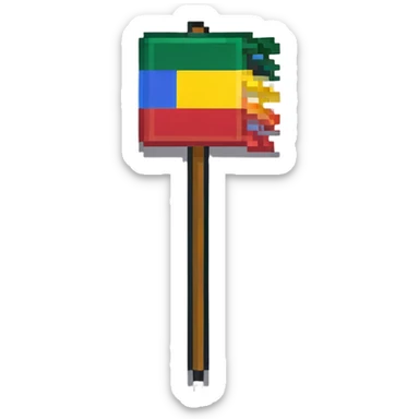 position marker flag sticker