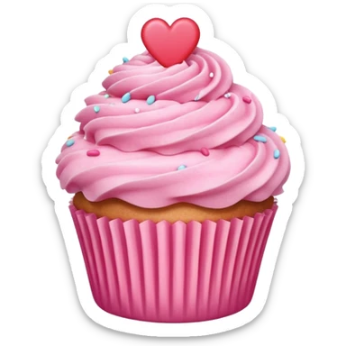 can you make a pink emoji that is aesthetically pleasing, and make it in for of a food or drink sticker
