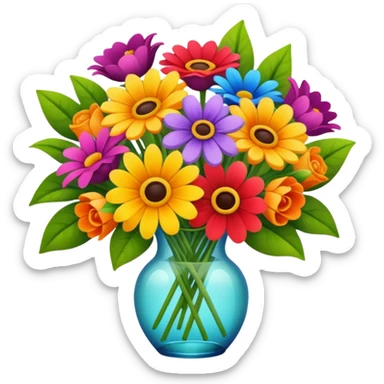 Beautiful flower bouquet  sticker