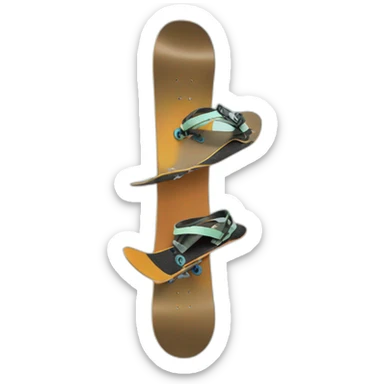 antlered Snowboard  sticker
