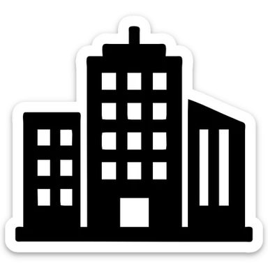 городская архитектура здания высотки sticker