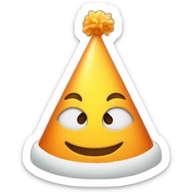 partyhat-face sticker