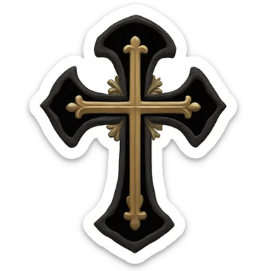 gothic cross sticker