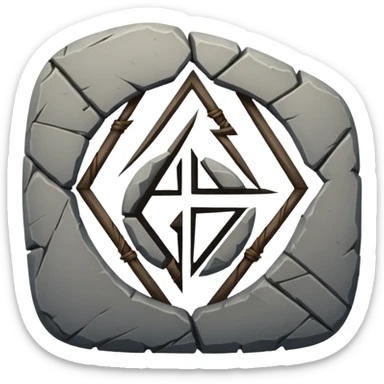 ancient runic symbol sticker