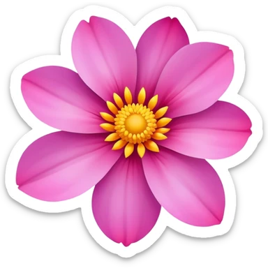 beautiful flower sticker