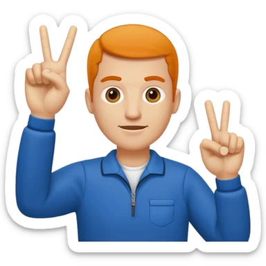 sports coach making "t" sign sticker