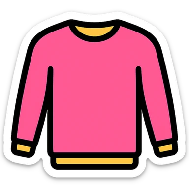 pink long-sleeve top icon sticker