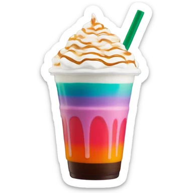 Asthetic Starbucks drink sticker