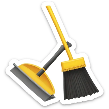 Broom & Dust Pan sticker