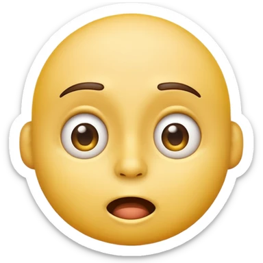 Typical yellow emoji whistling and looking up suspiciously sticker