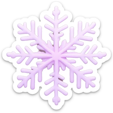 pastel pink snowflake  sticker