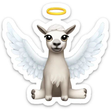 lama angel sticker