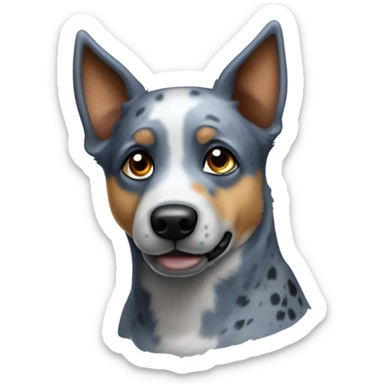 Blue heeler dog sticker