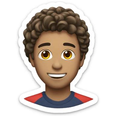 Emiji levantando una champions sticker