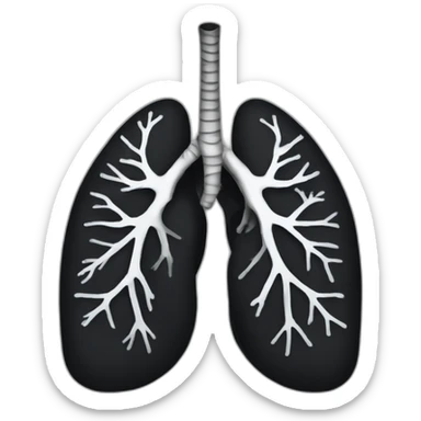 Black lungs  sticker