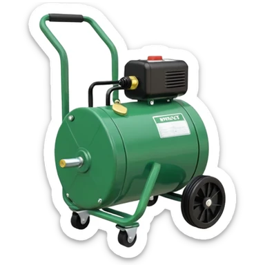 pancake air compressor cart, green color sticker