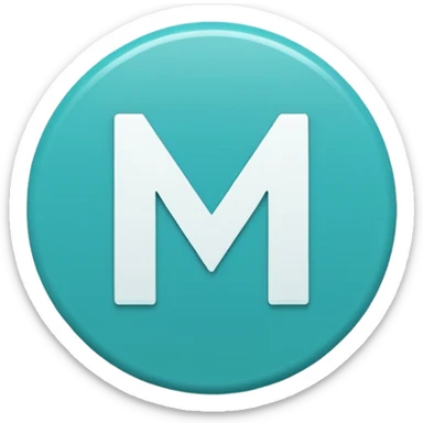 Crea Un logo animado de un círculo color Turquesa y letras blancas con las siglas NHD sticker