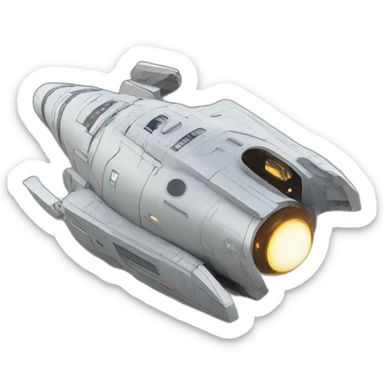 spaceship landing in NYC sticker