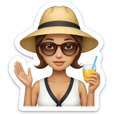 Female manager on holiday in Thailand  sticker