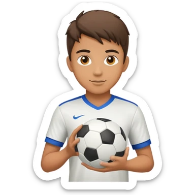 gamer boy with ball sticker