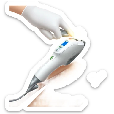 laser hair removal treatment sticker