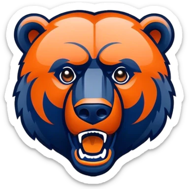 chicago bears icon sticker