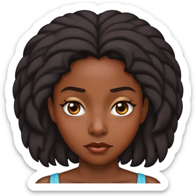 Questionable Looking Black Woman sticker