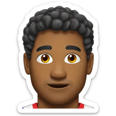 Rugbyman from new caledonia sticker